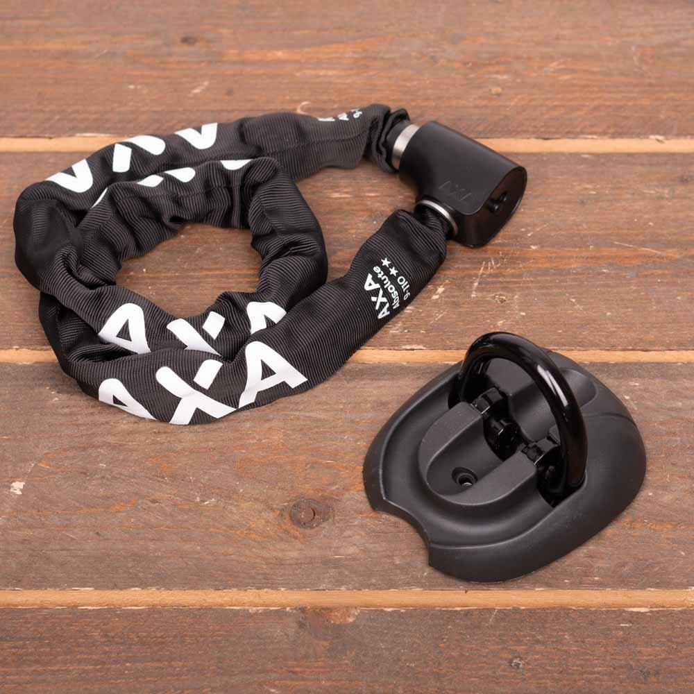 2e fietsslot aanbieding:AXA Kettingslot Absolute 9-110 ART-2 + AXA Muuranker!