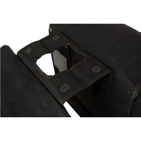 FastRider Dubbele fietstas Canvas Basics 65L Zwart
