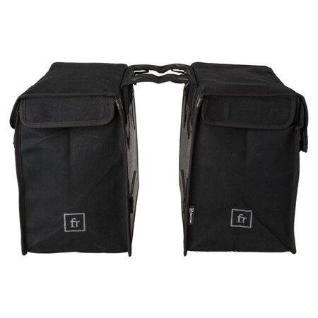 FastRider Dubbele fietstas Canvas Basics 65L Zwart