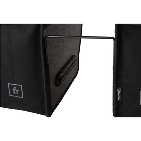 FastRider Dubbele fietstas Canvas 94 Basics 56L Zwart