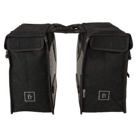 FastRider Dubbele fietstas Canvas 93 41L Zwart