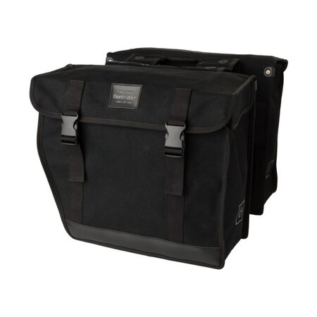 FastRider Dubbele fietstas Canvas 93 41L Zwart