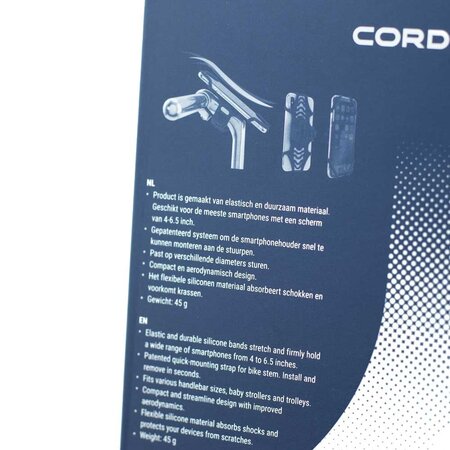 Cordo Smartphonehouder Flex Pro Zwart