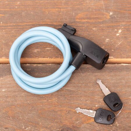 AXA Kabelslot Resolute 8-120 Ice Blue