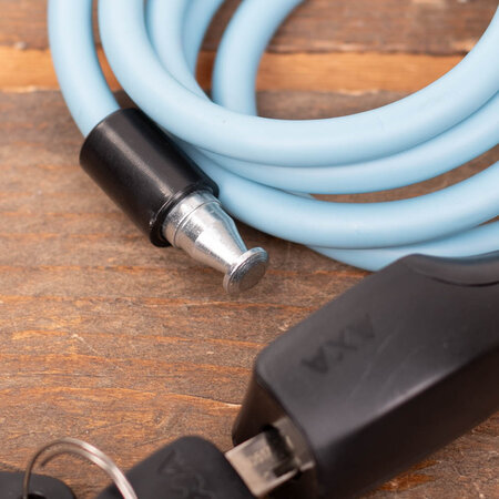 AXA Kabelslot Resolute 8-120 Ice Blue