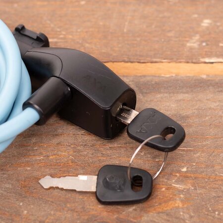 AXA Kabelslot Resolute 8-120 Ice Blue