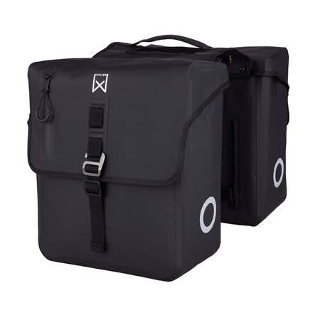 Willex Dubbele Tas Roubaix 28L Zwart - Waterdicht