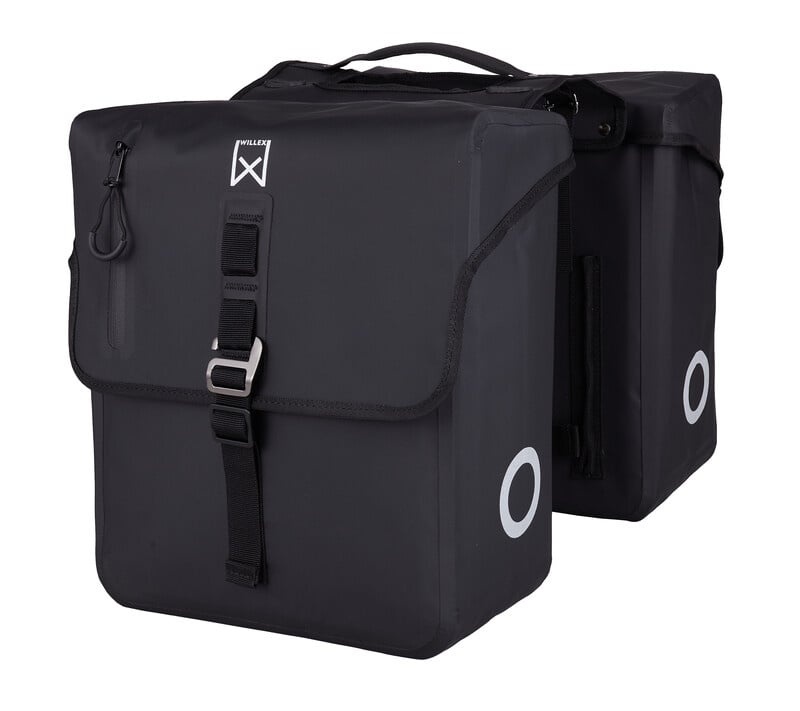 Dubbele Tas Roubaix 28L Zwart