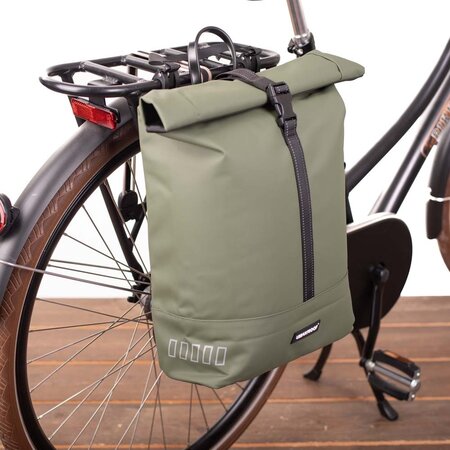 Urban Proof Enkele fietstas Rolltop Recycled 20L Groen