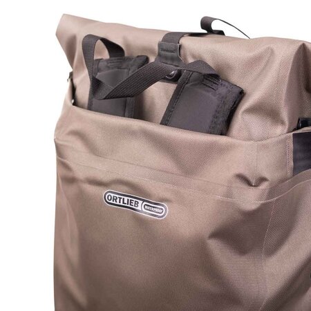 Ortlieb Enkele Fietstas en Rugtas Vario PS QL 2.1 Dark Sand - 26L