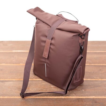 Basil Enkele fietstas Shopper City MIK Studs 16L Bruin