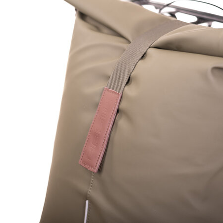 Basil Enkele fietstas Shopper City MIK Studs 16L Mosgroen