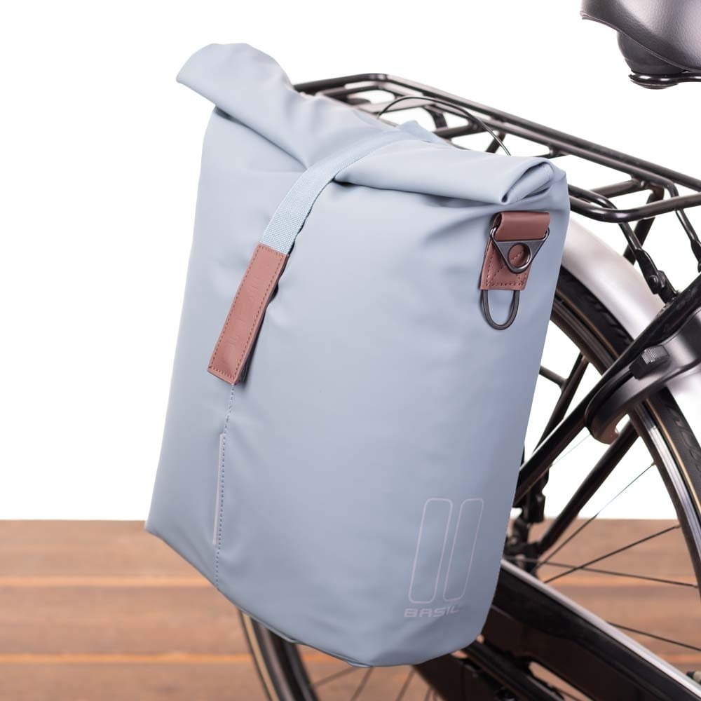 Enkele fietstas Shopper City MIK Studs 16L Grafietblauw afbeelding