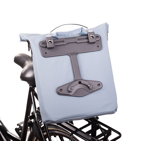 Basil Enkele fietstas Shopper City MIK Studs 16L Grafietblauw