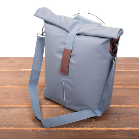 Basil Enkele fietstas Shopper City MIK Studs 16L Grafietblauw