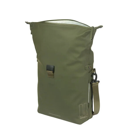 Basil Enkele fietstas SoHo Nordlicht MIK Studs 17L Mosgroen