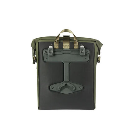 Basil Enkele fietstas SoHo Nordlicht MIK Studs 17L Mosgroen