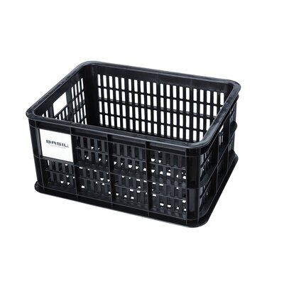Basil Fietskrat Crate S 17,5L Black MIK 2.0