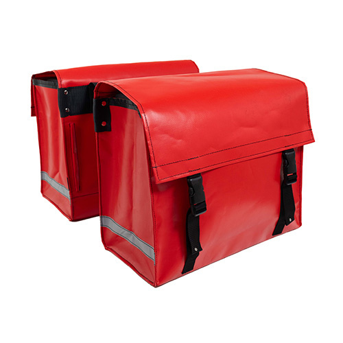 Dubbele fietstas Nostalgic 52L Red afbeelding