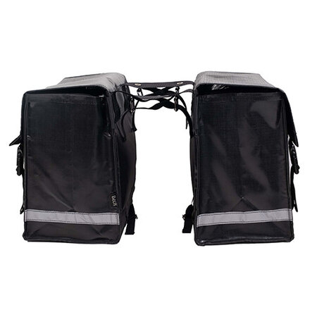 Beck Dubbele fietstas Nostalgic 52L Black Shiny