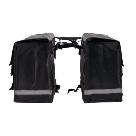 Beck Dubbele fietstas Nostalgic 52L Black Matte