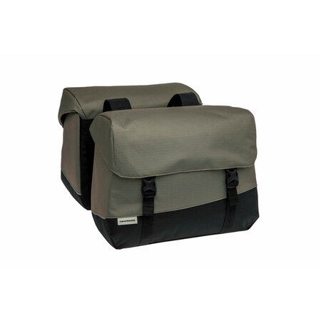 New Looxs Dubbele fietstas  Oslo Joli Double 37L Zwart/groen