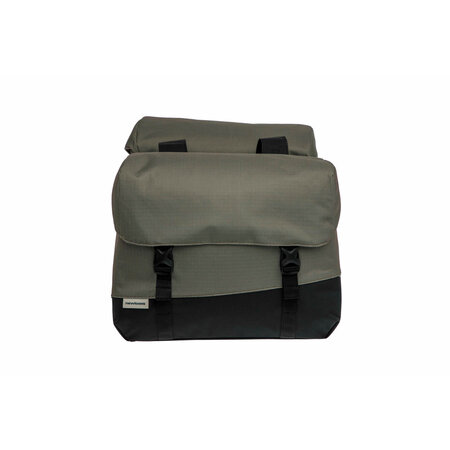New Looxs Dubbele fietstas  Oslo Joli Double 37L Zwart/groen