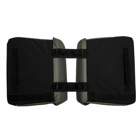 New Looxs Dubbele fietstas  Oslo Joli Double 37L Zwart/groen