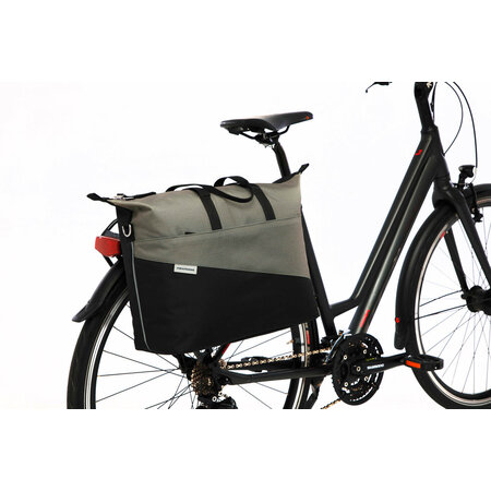 New Looxs Enkele fietstas Oslo Tendo 21L Zwart/groen