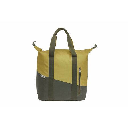 New Looxs Enkele fietstas Shopper Oslo Kota 24L Olijfgroen/geel