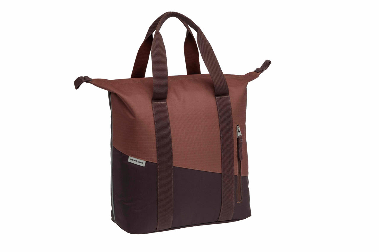 Enkele fietstas Shopper Oslo Kota 24L Bordeaux/roest afbeelding
