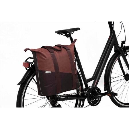New Looxs Enkele fietstas Shopper Oslo Kota 24L Bordeaux/roest