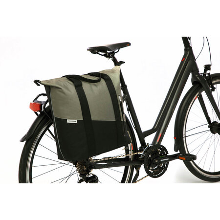 New Looxs Enkele fietstas Shopper Oslo Kota 24L Zwart/groen