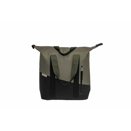 New Looxs Enkele fietstas Shopper Oslo Kota 24L Zwart/groen