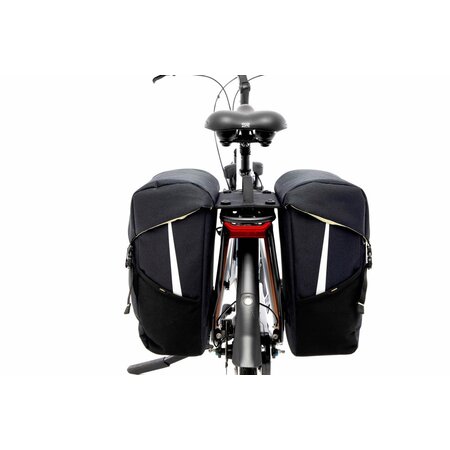New Looxs Dubbele fietstas Sports Double MIK 40L Zwart