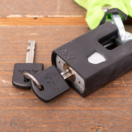 AXA Kettingslot Clinch+ 85CM Groen