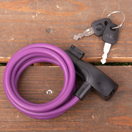 AXA Kabelslot Resolute 8-120 Royal Purple