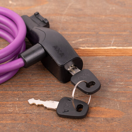AXA Kabelslot Resolute 8-120 Royal Purple
