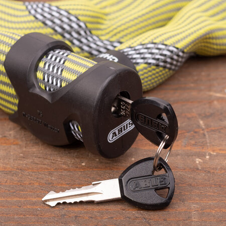ABUS Kettingslot Ivera Chain 7210 Color 110 cm Geel