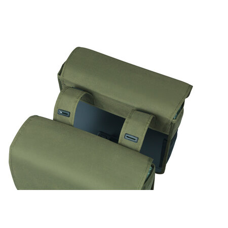 Basil Dubbele Fietstas Go 32L Groen