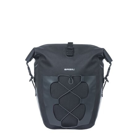Basil Enkele Fietstas Navigator Waterproof L MIK Studs 22L Zwart - Waterdicht