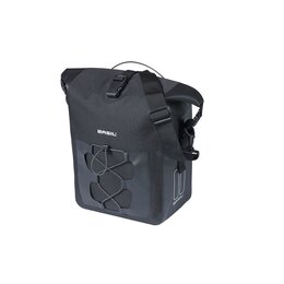 Basil Enkele Fietstas Navigator Waterproof M MIK Studs 14L Zwart