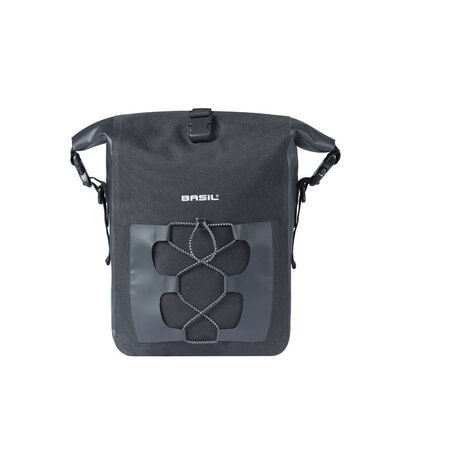 Basil Enkele Fietstas Navigator Waterproof M MIK Studs 14L Zwart - Waterdicht