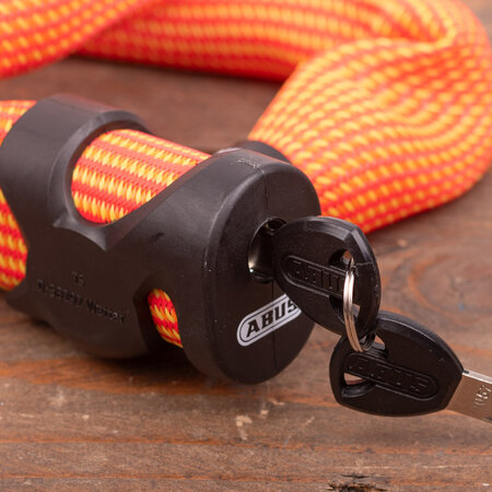 ABUS Kettingslot Ivera Chain 7210 Color 85cm Oranje