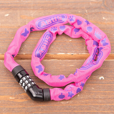 ABUS Kettingslot Steel-O-Chain 4804C Pink Symbols - 75cm