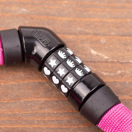 ABUS Kettingslot Steel-O-Chain 4804C Pink Symbols - 75cm