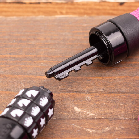 ABUS Kettingslot Steel-O-Chain 4804C Pink Symbols - 75cm