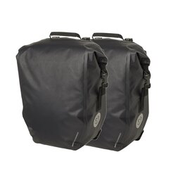 AGU Lichtgewicht Enkele fietstas Shelter Large 42L Zwart CG Set