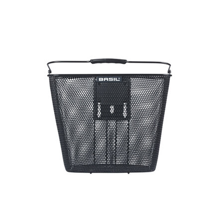 Basil Fietsmand Bilbao Front KF Zwart