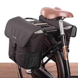 Basil Dubbele Fietstas Go - 32L Zwart